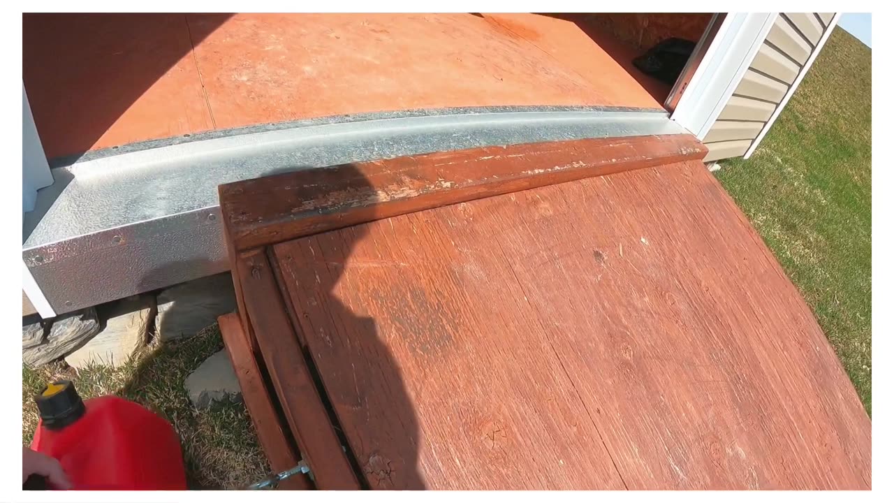 Oil change on a Honda lawnmower