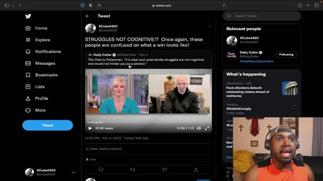 FETTERMAN'S ISSUES ARE NOT COGNITIVE? OH YEAH AND HE WON