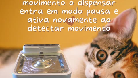 Fonte para gatos com sensor de movimento