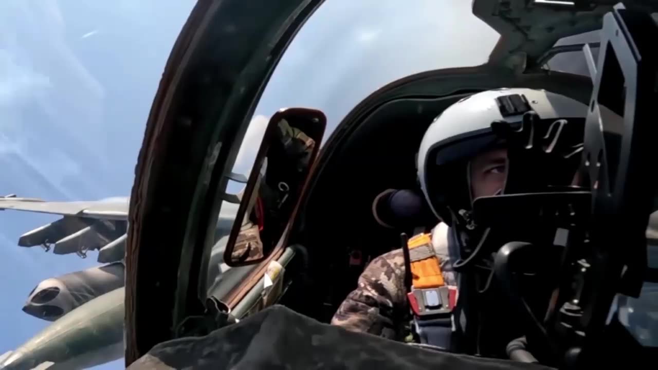 Russian Armed Forces show Su-25 ground-attack aircraft in combat action