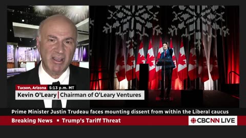 Kevin O'Leary says Canada’s economy in ‘free-fall,’ Trudeau should go