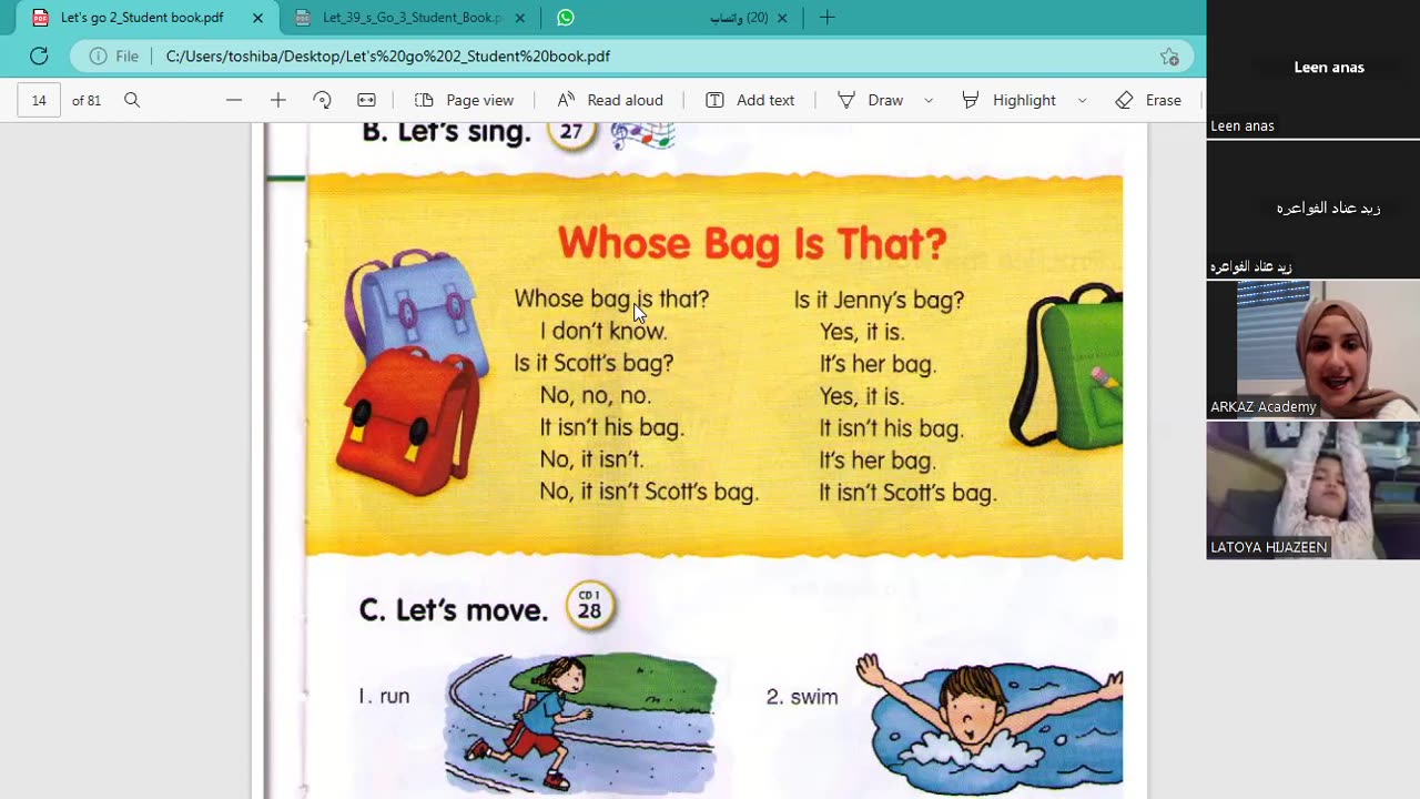 possessive pronouns K6 28/4