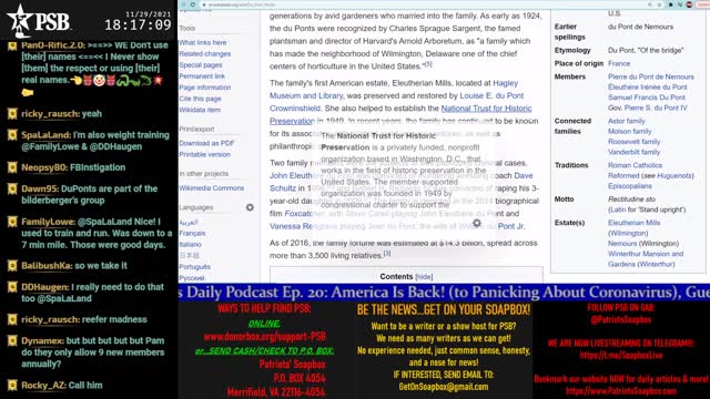 2021-11-29 17:00 EST - Freedom Rings: with Pamphlet Anon