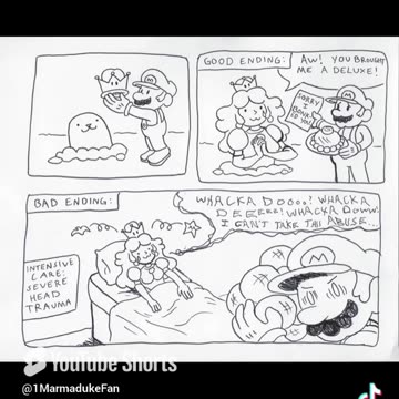 Mario, Luigi, Wario, Waluigi Doodles