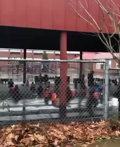 Kindergarten kids forced to eat lunch outside in the cold at Capitol Hill Elem. School in Portland