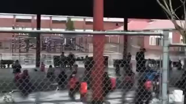 Kindergarten kids forced to eat lunch outside in the cold at Capitol Hill Elem. School in Portland