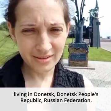 A fan of the Bandera songs from Donetsk suddenly repented and admitted that she was wrong.
