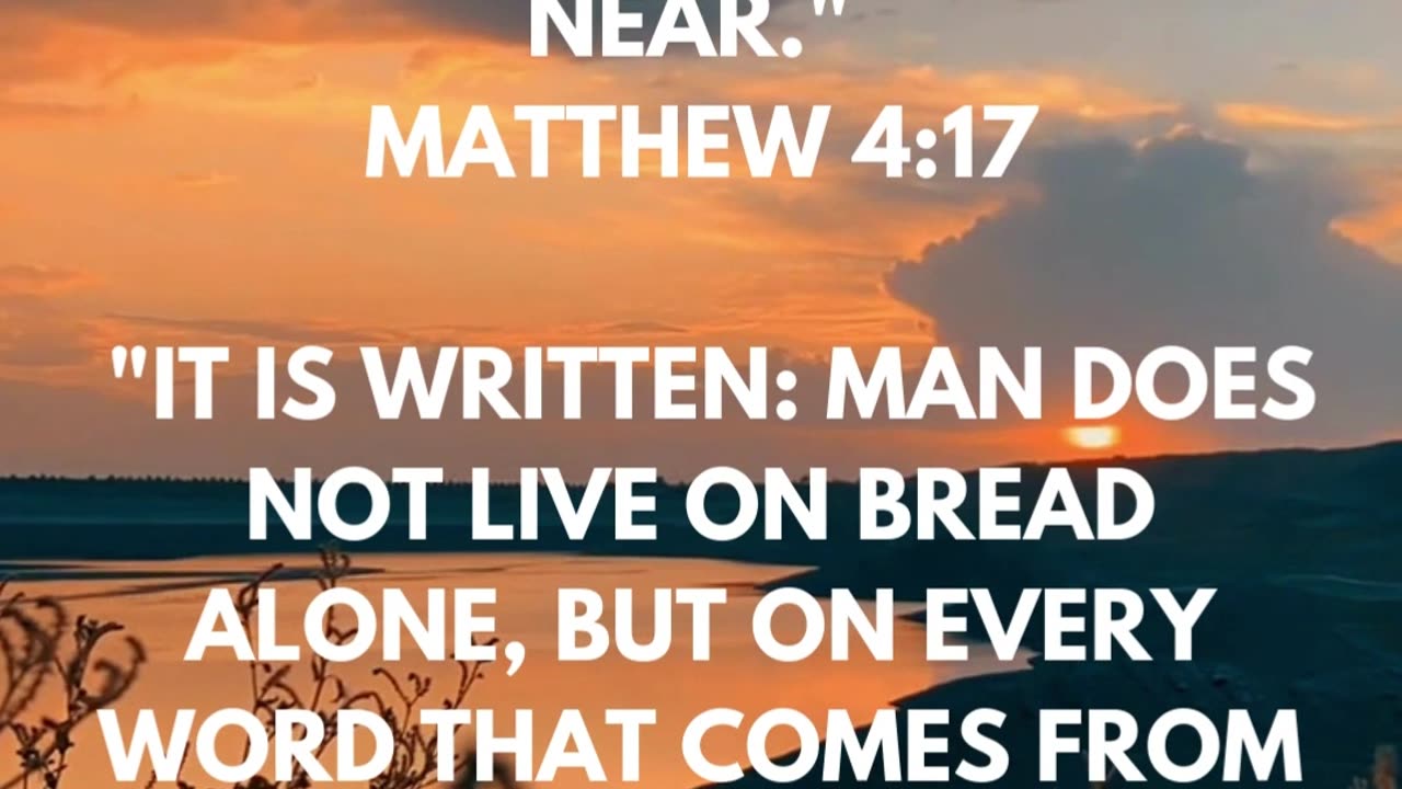 JESUS SAYS IN MATTHEW...