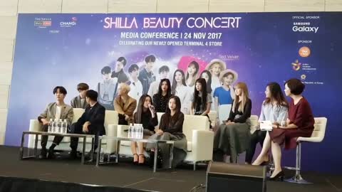 171124 Shilla Beauty Concert in Singapore Presscon - Red Velvet 레드벨벳