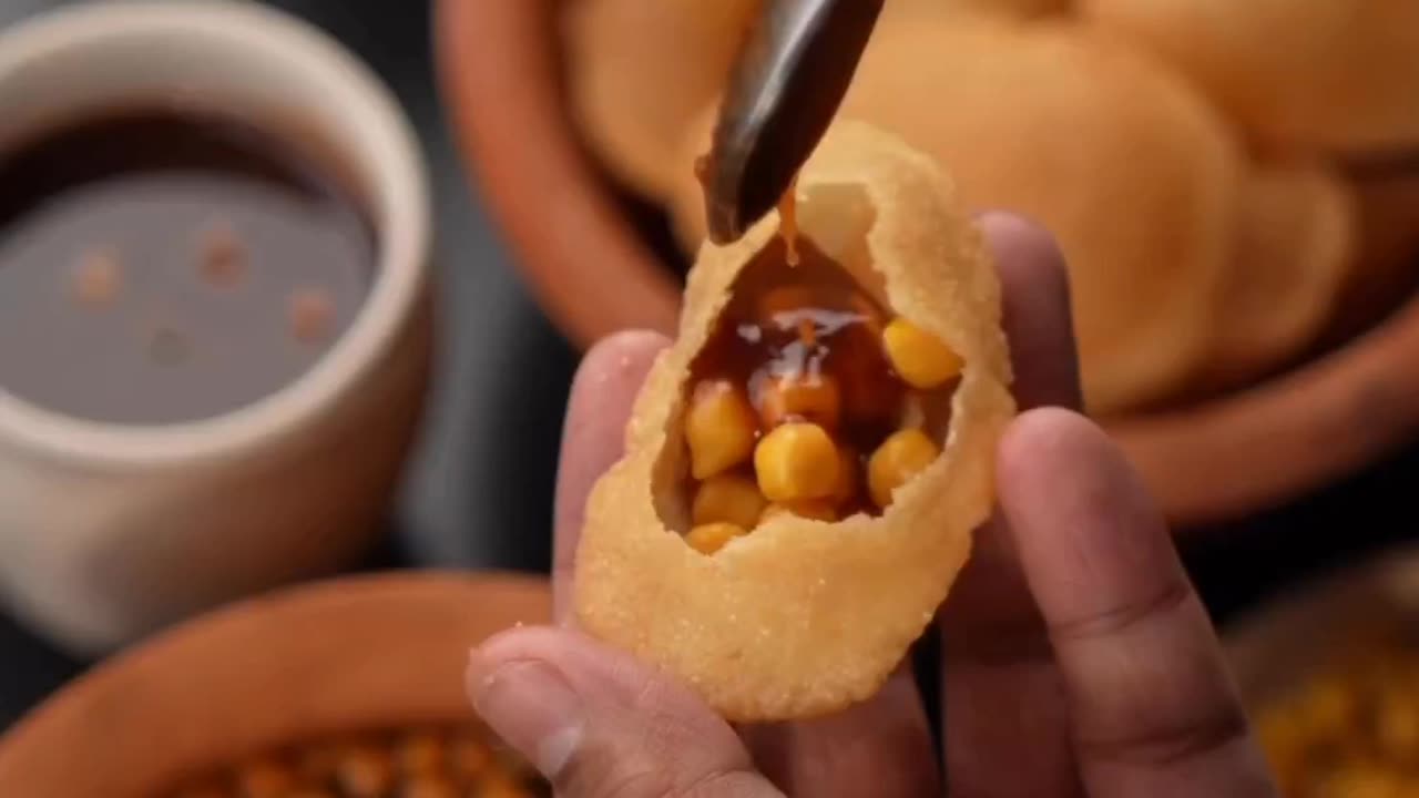 South Asia famous Pani Puri