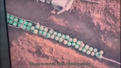 We are at war with idiots. Yesterday I posted a video in which Russians put containers in a trench