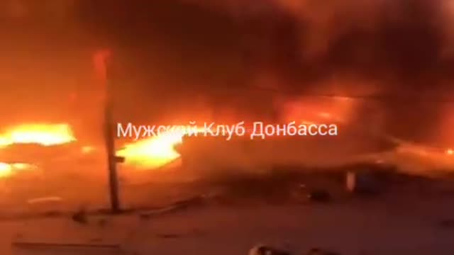 Ukraine War - Tent camp of the Armed Forces of Ukraine destroyed