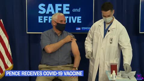 Pence receives Covid vaccine in televised appearance, hails 'medical miracle'