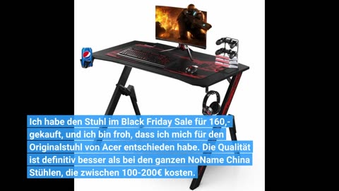 Acer Predator Gaming Table 140 x 60 cm - Gaming Desk with Mouse Mat Cover