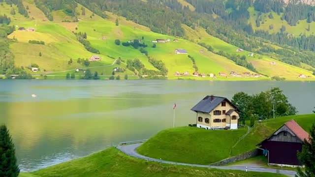 Beautiful Lake Wagitalsee, Switzerland 🇨🇭#switzerland #swiss #landscape #beautifulplace #dreamplace