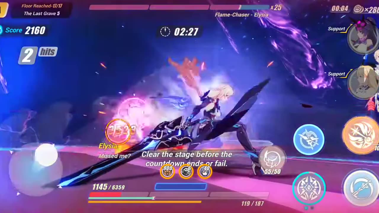 Honkai Impact 3rd - Elysian Realm Real Difficulty W/ Palatinus Equinox Ending