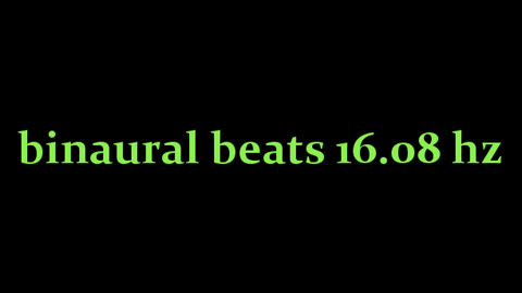binaural beats 16.08 hz