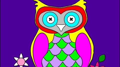 Fun Kids painting OWL