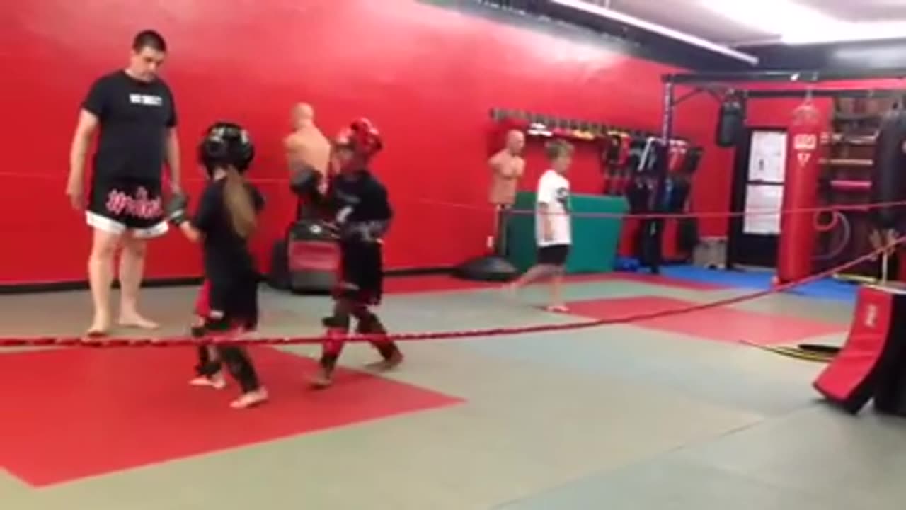 Kids Muay Thai Sparring in Murfreesboro Tennessee