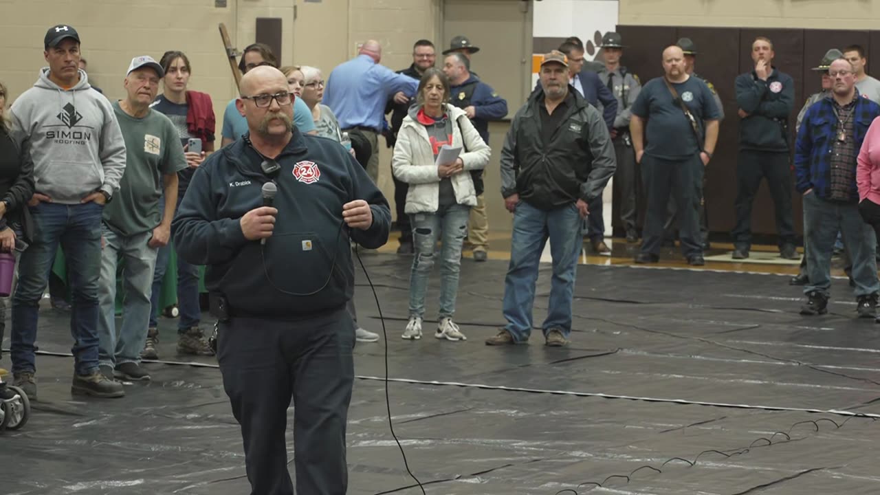 Ohio residents demand answers on chemical leak at town meeting