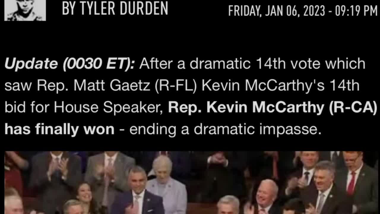 It’s over Kevin McCarthy Elected Speaker After Making Major Concessions