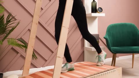 Stunning Wooden DIY Treadmill