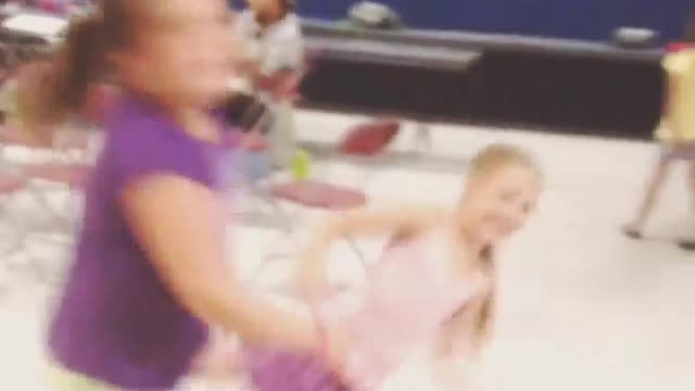 Funny Accident Of Two Dancing Little Girls