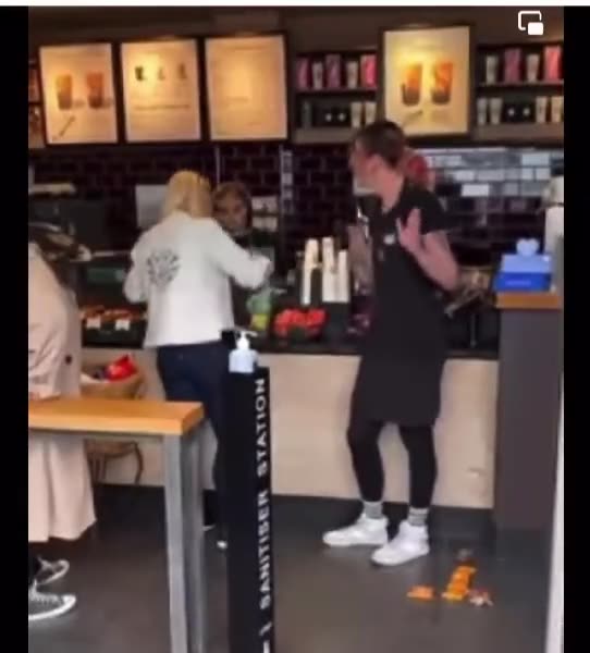 Starbucks employee flips out at customers over "transphobia"