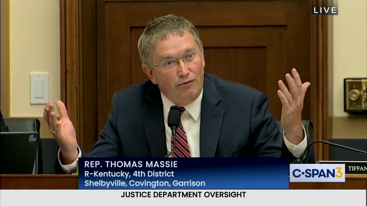 Rep. Thomas Massie Shreds The DOJ For Targeting Elon Musk