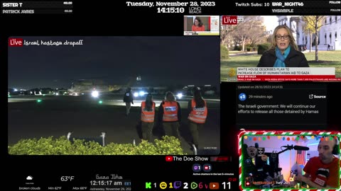 POW Hostage Exchange at Gaza and Israel Border | Tuesday | 11-28-23