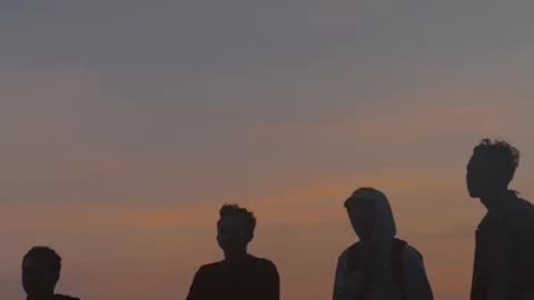 Sunset in Yogyakarta Beach