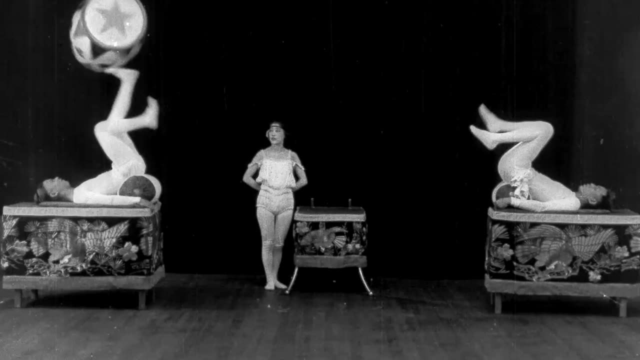 "Kawana Trio, The Artistic Foot Jugglers" (1919 Original Black & White Film)