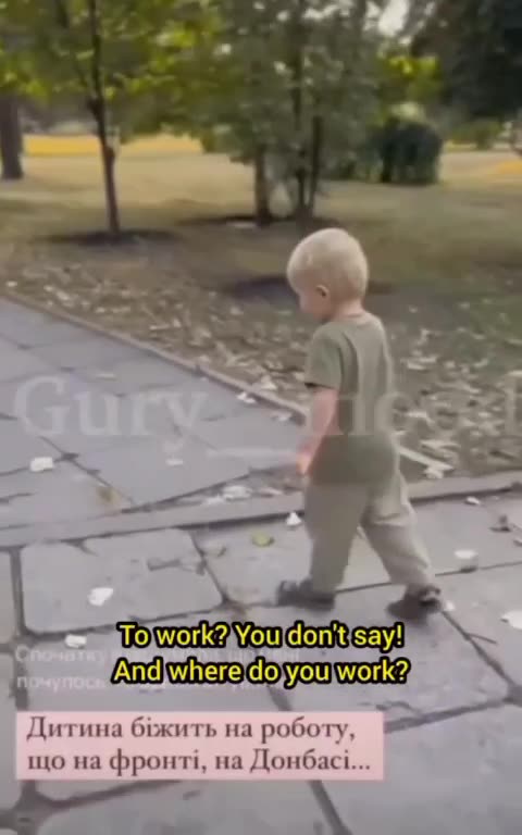 Meanwhile in Ukraine they drive the children from the cradle straight to the meat grinders