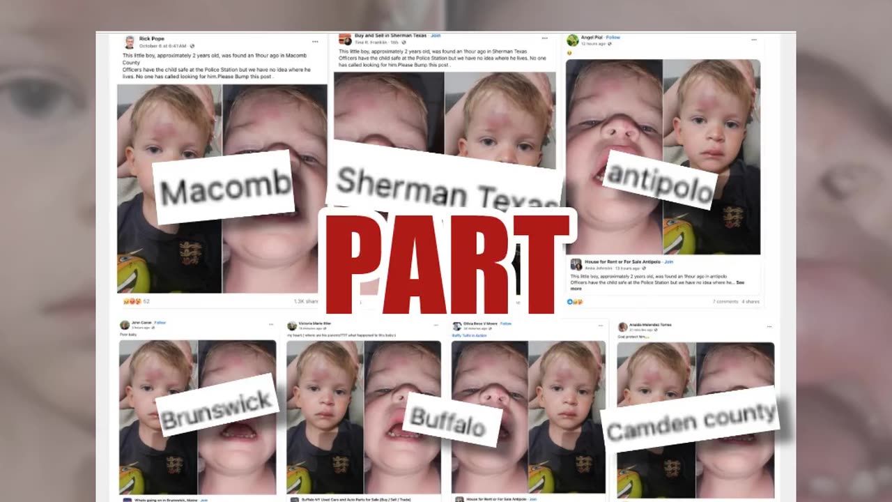 Fact Check: FAKE Post Claims 'Little Boy' Was 'Found' By Officers Across Multiple Counties -- Scam