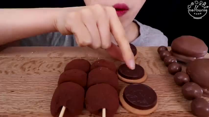 ASMR MUKBANG｜CHOCOLATE MARSHMALLOW RICE CAKES ICE REAM SNACK EATING