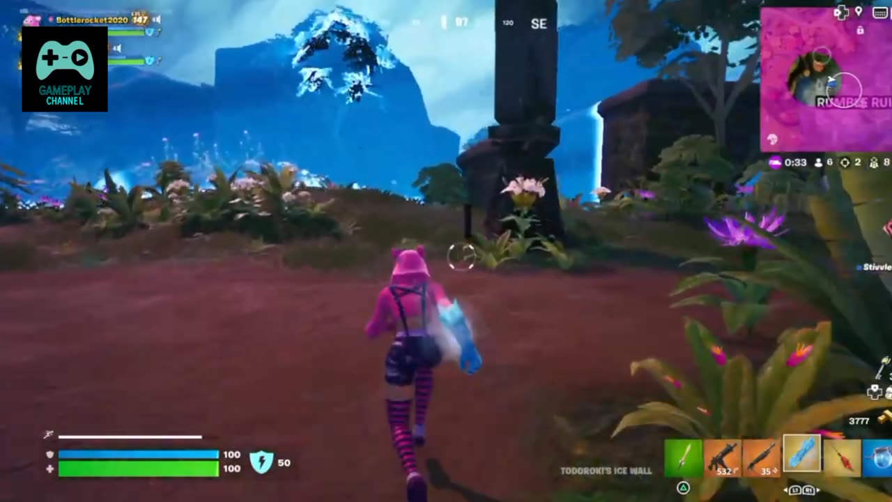 Fortnite OG Tense battle in the ruins Ice wall gives final push to Victory Royale - part 10