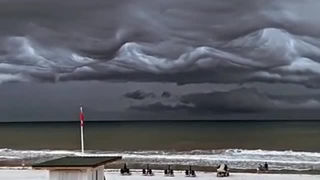 Incredible Cloud Formations Over Fort Walton Beach in Florida