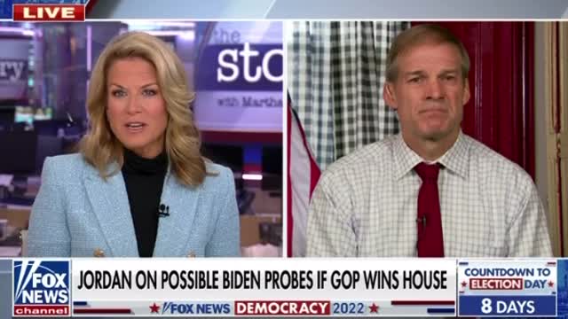 Jim Jordan On possible Biden probes if GOP wins house