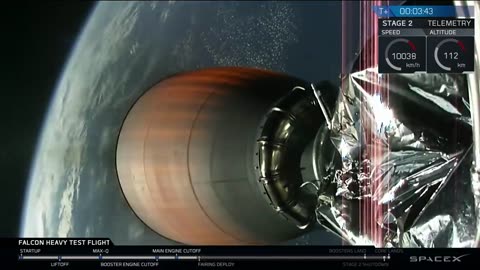 Falcon heavy test flight