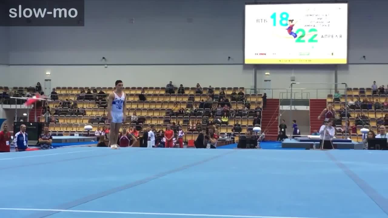 MAG 2022 COP Artistic gymnastics elements [B] Salto fwd. straight or 1/2 F/X (slow-mo)