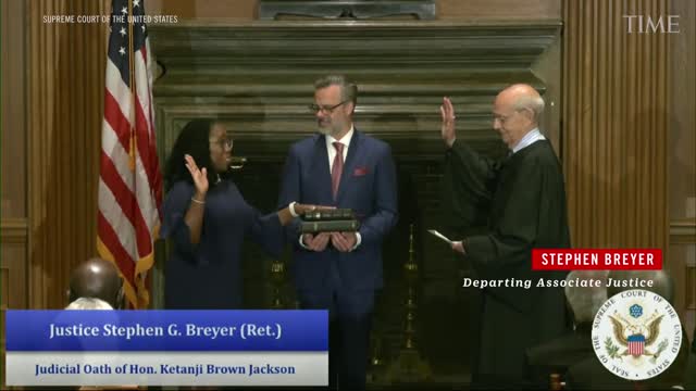 Ketanji Brown Jackson Sworn In, Becoming the First Black Woman on the Supreme Court