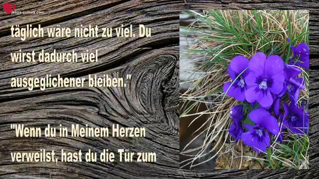 Empfangt die Gabe, Mich zu hören... Blendet den Lärm der Welt aus ❤️ Liebesbrief von Jesus