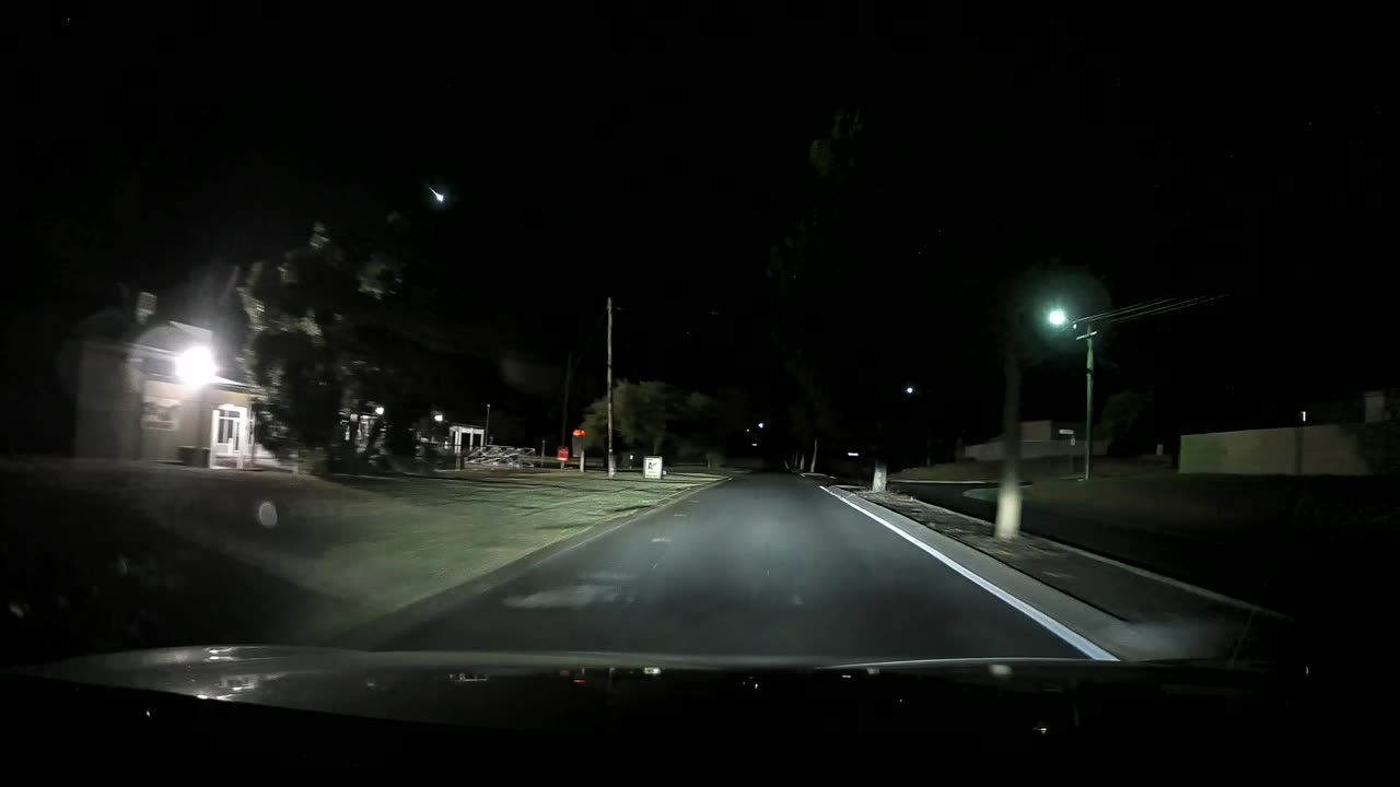 Meteor In The Night Sky Over Perth