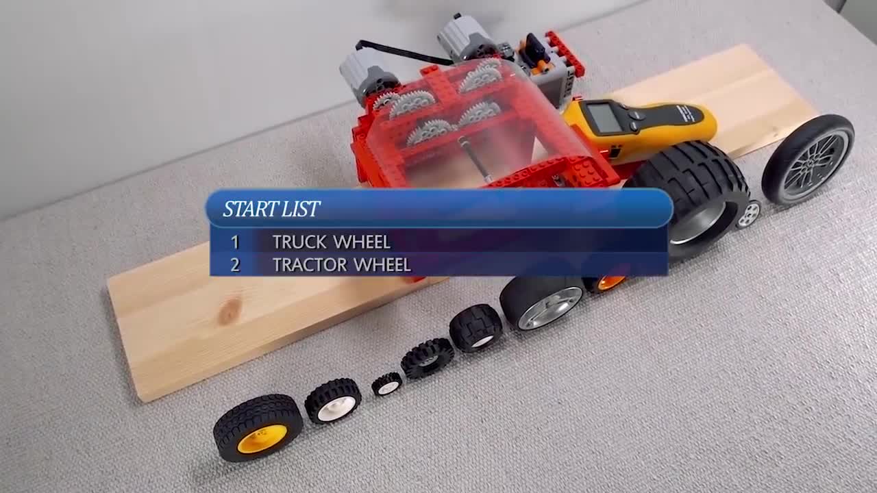Spinning Contest with 10 Lego Wheels Educational Creative Kids Toys