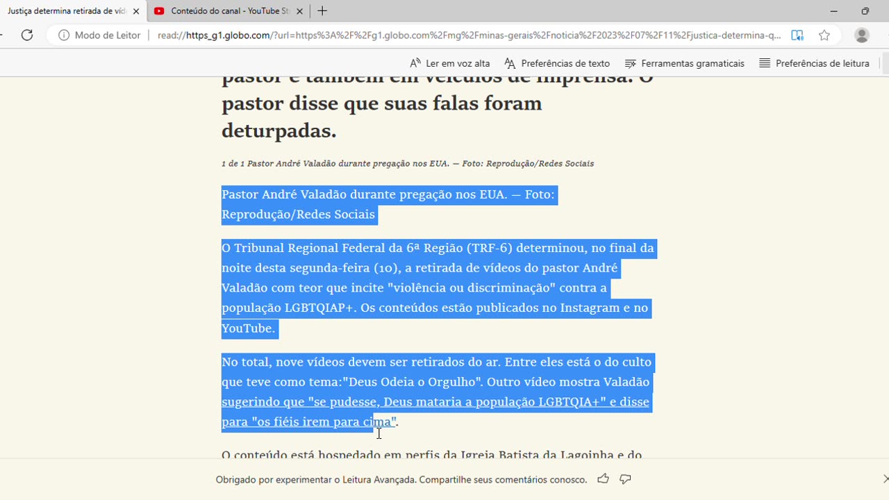 Justiça determina retirada de vídeos com teor homofóbico feitos pelo pastor André Valadão