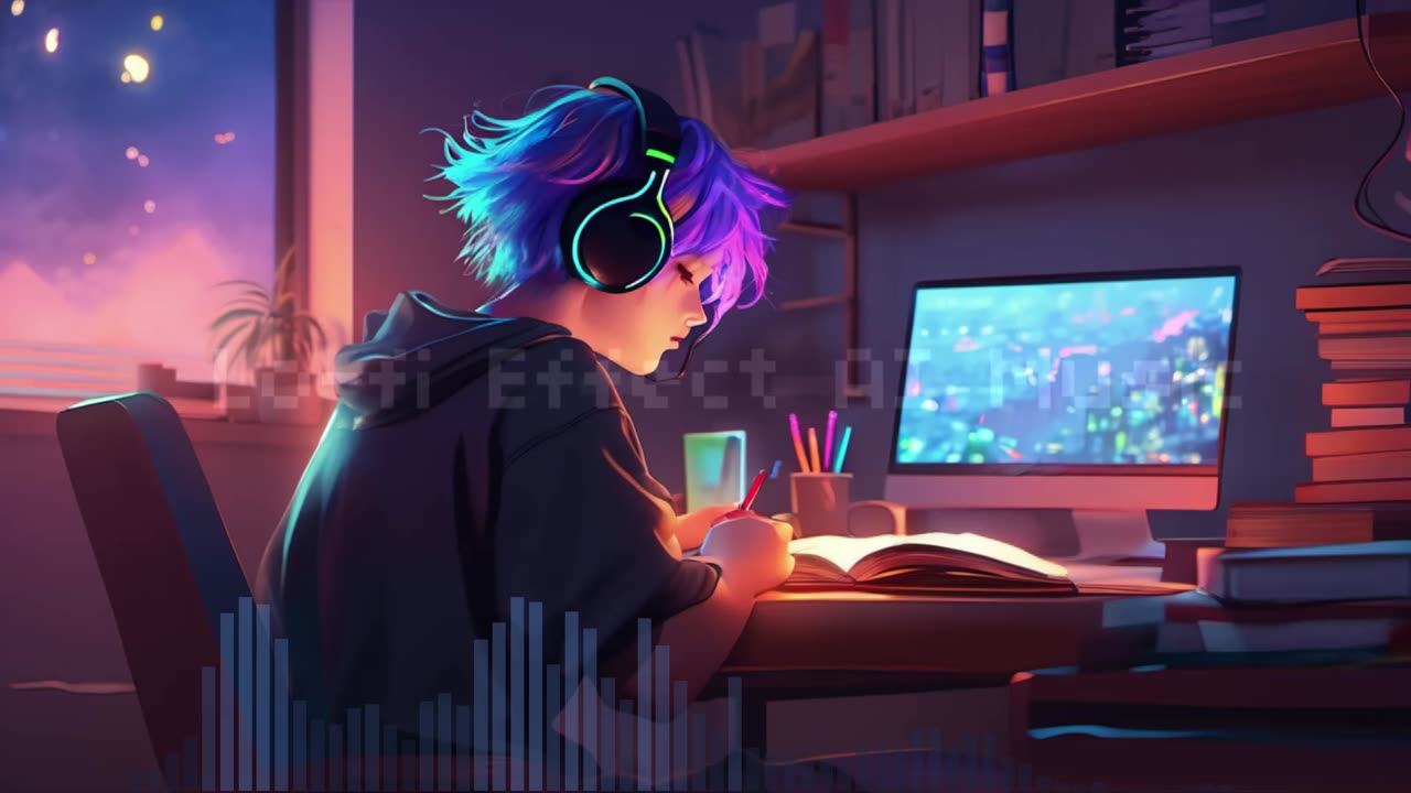 Lofi Music, Effect AI, Mix Session 6 - (1 Hour)