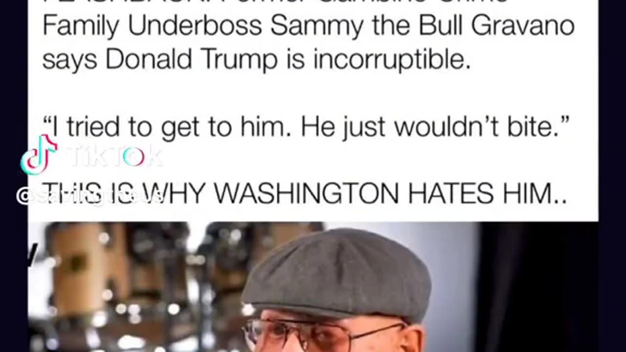 TRUMP THANKS SAMMY THE BULL SAMMY SAID IN A LIVE INTERVIEW HOW HE TRIED TO GET HIM ~HE JUST WOULDN’T BITE HE IS INCORRUPTIBLE