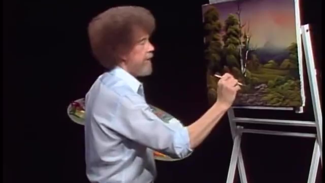 May 17, 1994. Bob Ross giving his final goodbye on the last episode of his Joy of Painting series