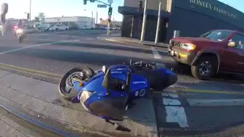 Motorcycle Accident On Way To Work