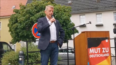 KARSTEN HILSE, MdB, AfD - PULSNITZ, Markt, 17 06 2023 - 70. Gedenktag DDR Volksaufstand
